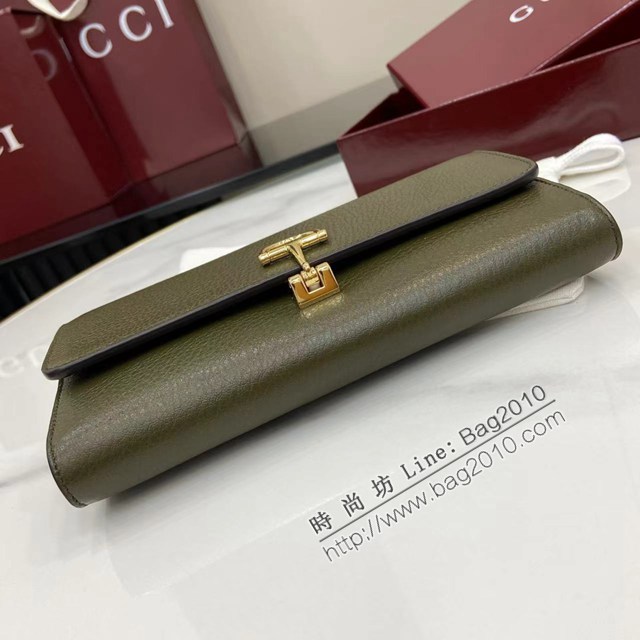 Gucci專櫃古馳最新款Softbit系列大號半馬銜扣翻蓋長錢包 jh2962型號：828147